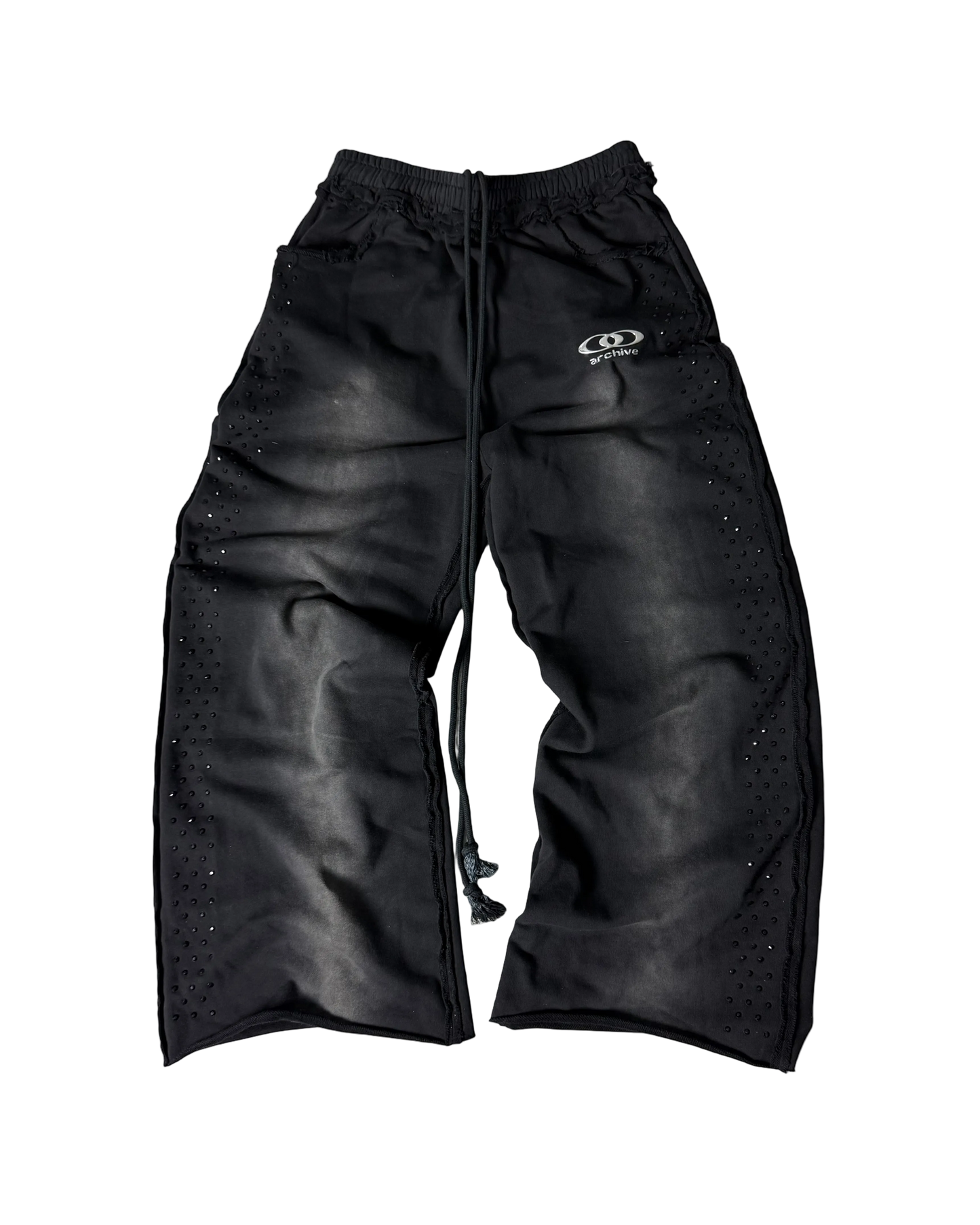ARCHIVE ONYX RHINESTONE SWEATPANTS