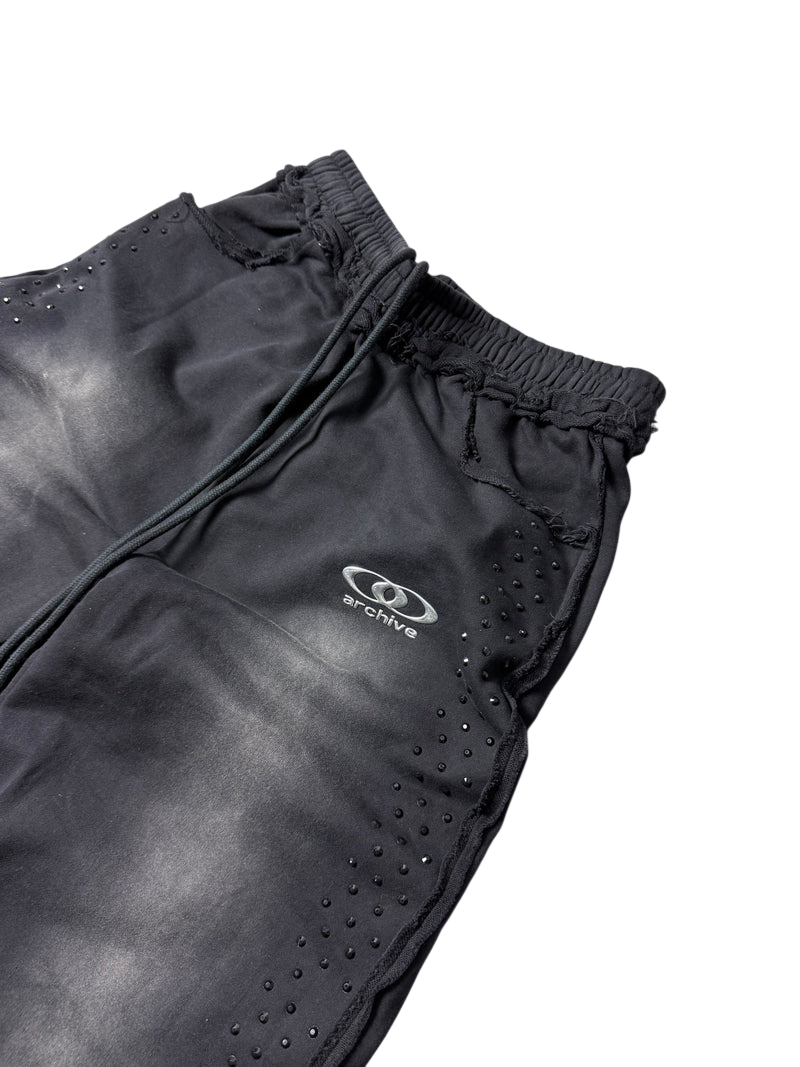 ARCHIVE ONYX RHINESTONE SWEATPANTS