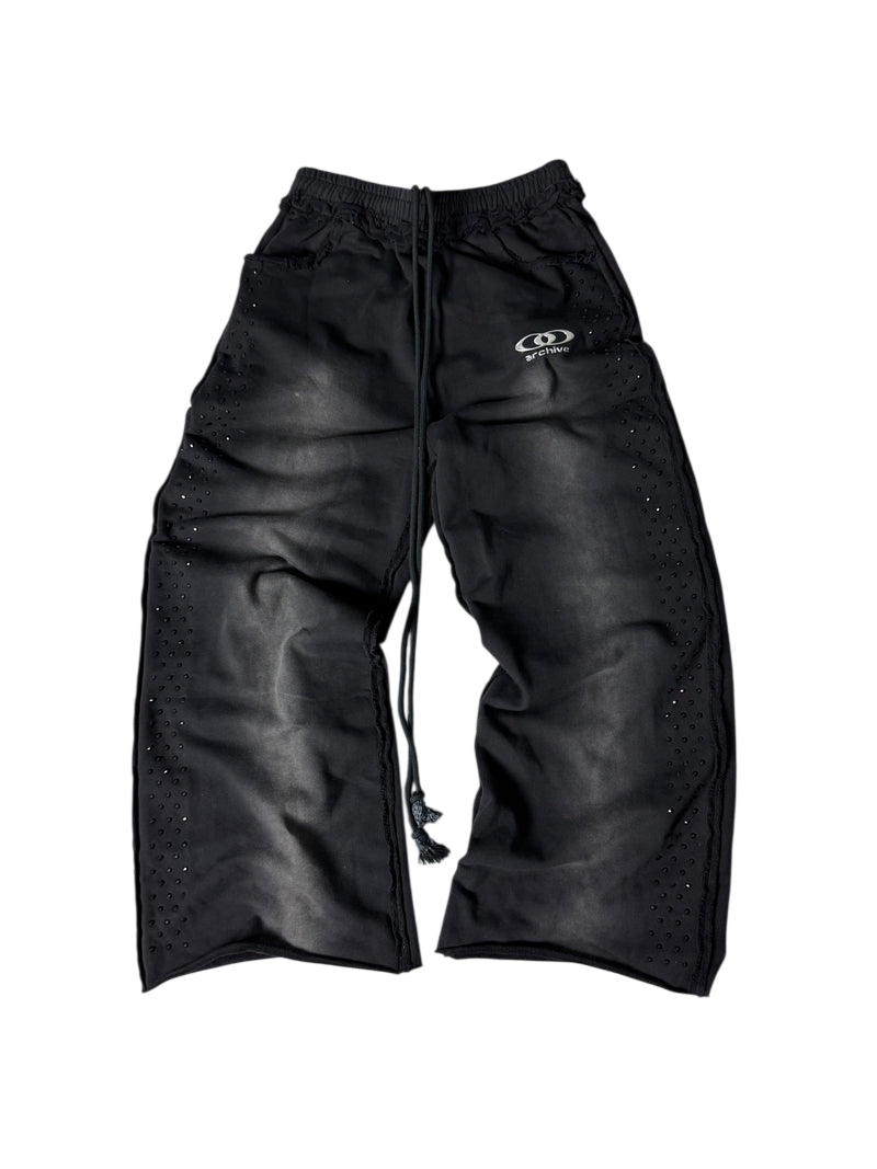 ARCHIVE ONYX RHINESTONE SWEATPANTS
