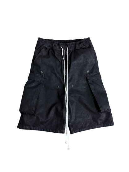 ARCHIVE WAXED DENIM SHORTS