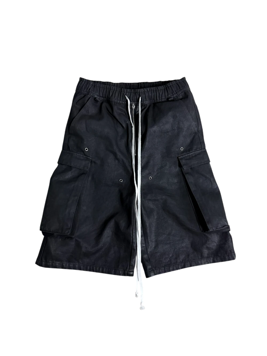 ARCHIVE WAXED DENIM SHORTS