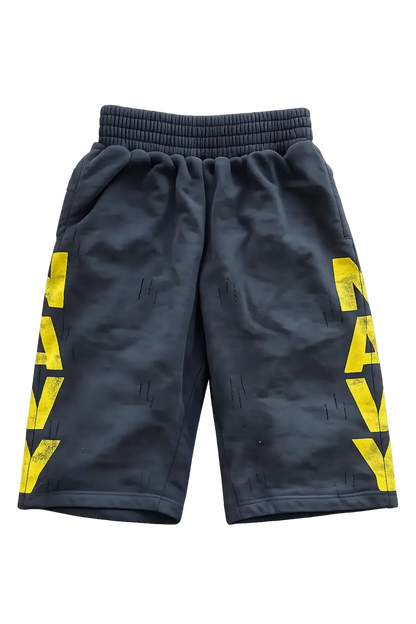 NAVY 3/4 SHORTS