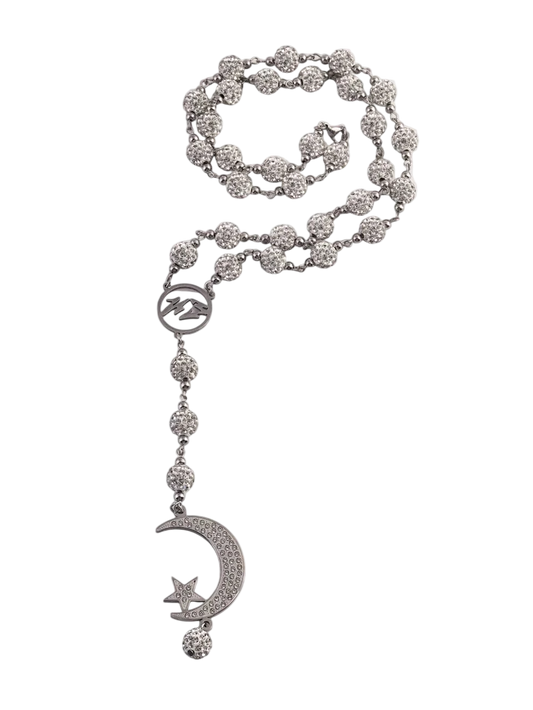 Arabic Rhinestone & Pearl Tasbih
